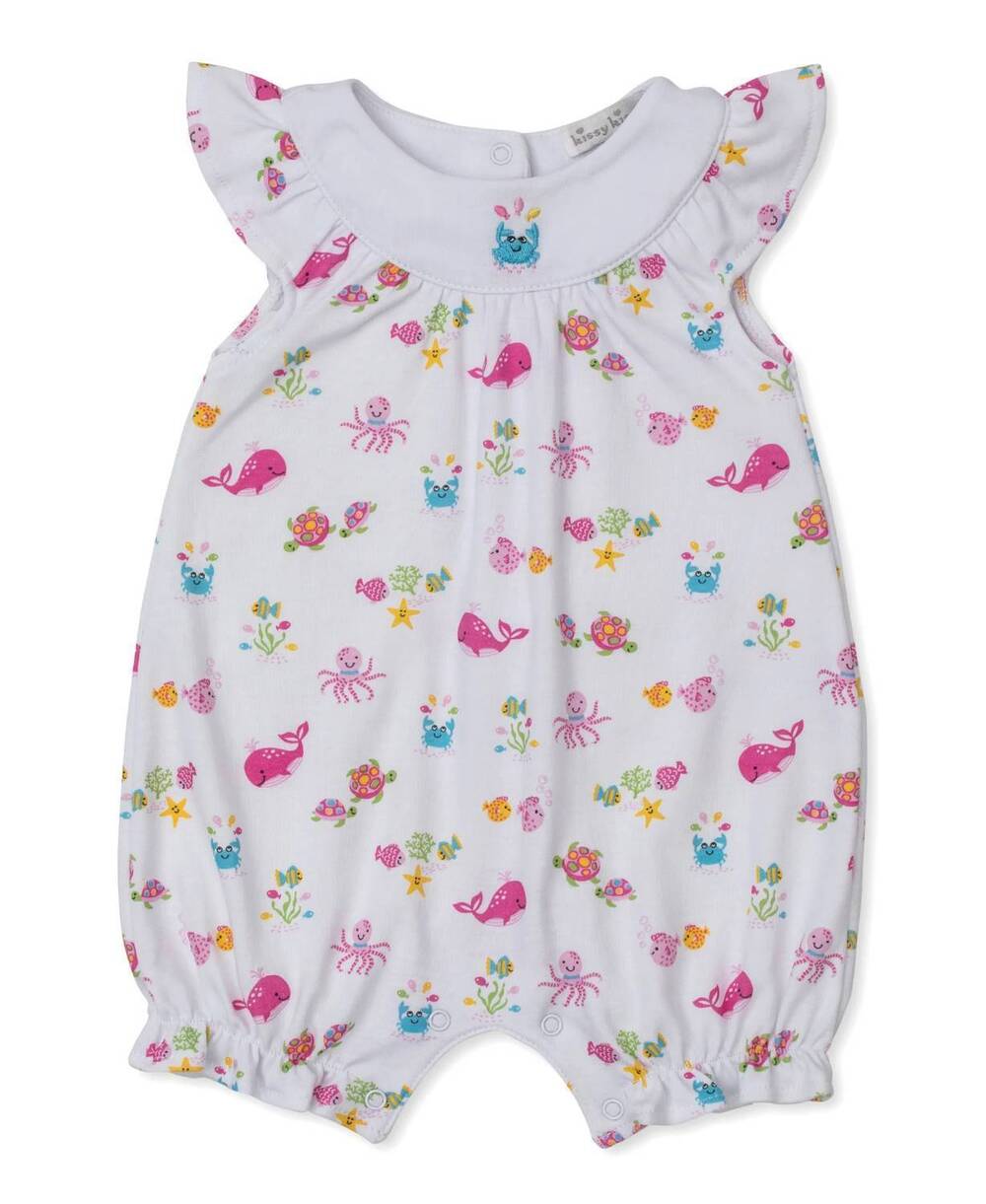 NEW KISSY KISSY kids ocean antics short playsuit in multi